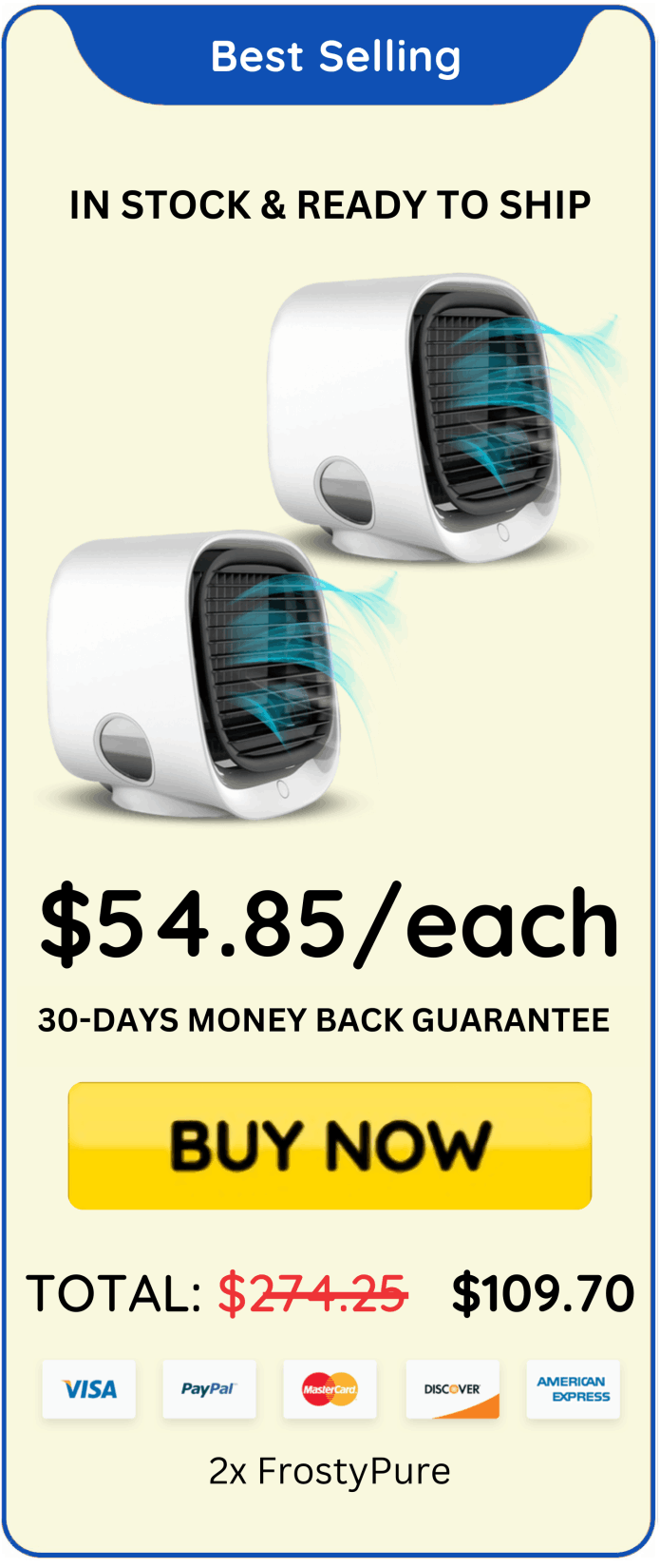 FrostyPure Mini Portable Cooler offer price