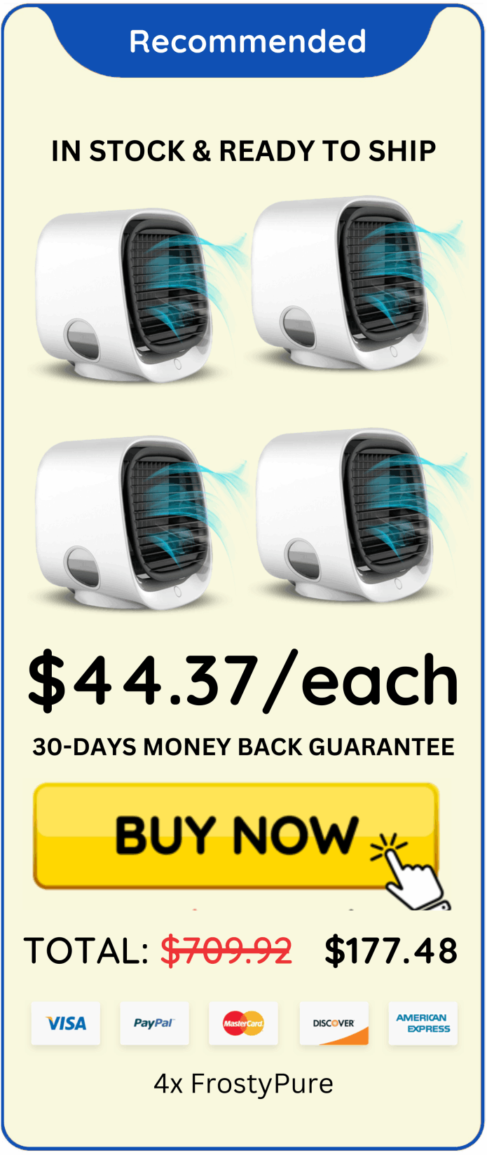 FrostyPure Mini Portable Cooler offer price